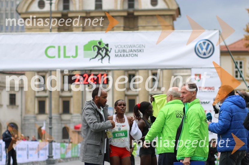  Dibabe Kuma, tekačicaNa 23. ljubljanskem maratonu slavila Etiopijec in Kenijka