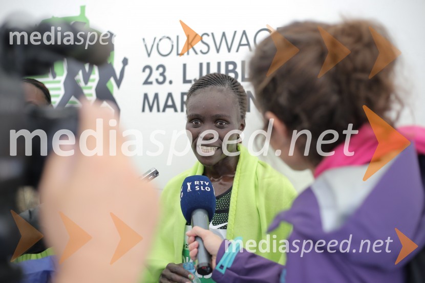  Visiline Jepkesho, tekačicaNa 23. ljubljanskem maratonu slavila Etiopijec in Kenijka
