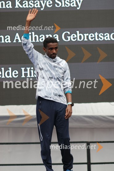  Abraha Adihana Gebretsadik, tekačNa 23. ljubljanskem maratonu slavila Etiopijec in Kenijka