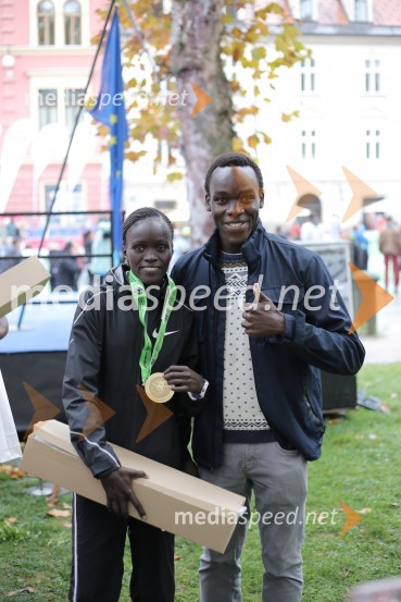 Visiline Jepkesho, tekačica;  ... Na 23. ljubljanskem maratonu slavila Etiopijec in Kenijka