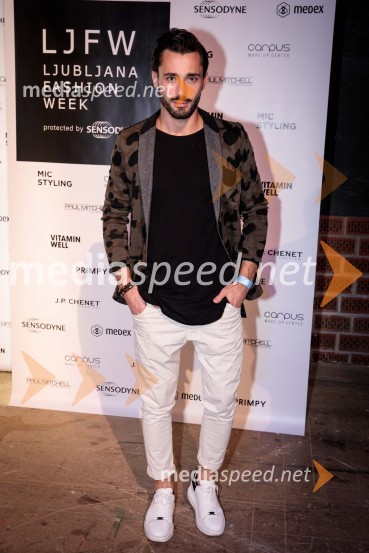  Gašper Tratnik, manekenLjubljana Fashion Week 2018, prvi dan
