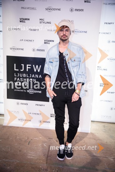  David Hojnik, modni oblikovalec DH fashionLjubljana Fashion Week 2018, prvi dan
