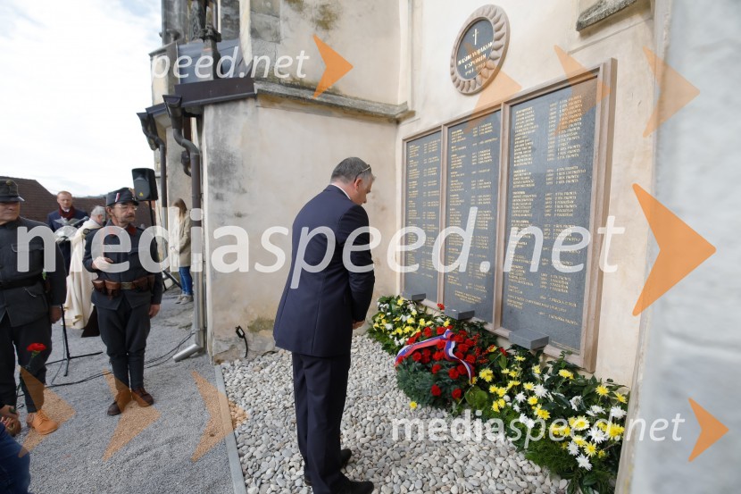Odkritje spomenika ob 100.letnici konca 1. svetovne vojne v spomin 101. padlem vojaku