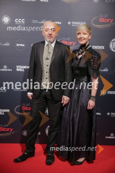  Milan Gačanovič - Gacho, oblikovalec;  Nina  Žnideršič, fotografinja10 let revije Story