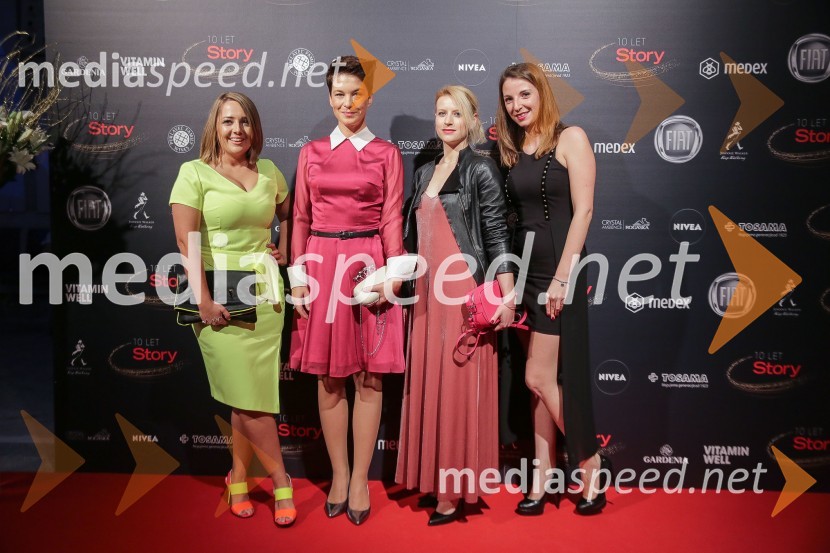  Katja Klavora, predstavnica odnosov z javnostmi PRO PLUS;  Ula Podojstršek Slana, predstavnica za odnose z javnostmi, PRO PLUS, d.o.o.;  Maša Vodušek, predstavnica za odnose z javnostmi, PRO PLUS, d.o.o.;  Katja Dobrijević, novinarka10 let revije Story