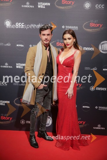  Mario Pejčič, podjetnik;  Anja Jenko, fotomodel, Miss Nova 201410 let revije Story