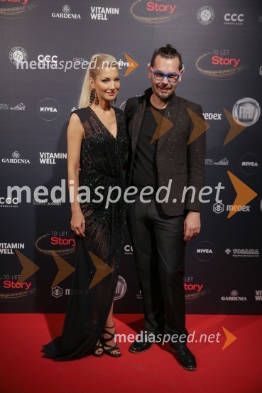  Lucija Gubenšek, manekenka,  solastnica in brand maneger znamke Susnyara;  Damjan Levec-Emperatrizz, vizažist10 let revije Story