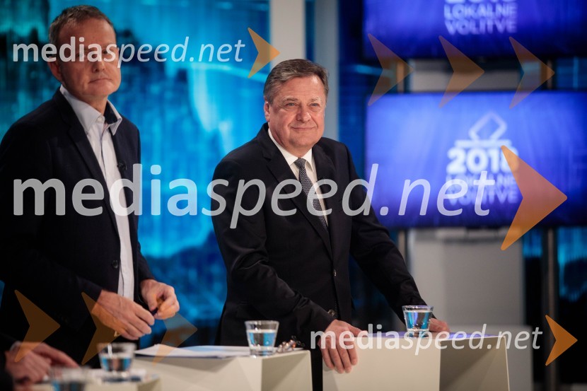  Dragan Matič, poslanec SMC;  Zoran Janković, župan, Mestna občina LjubljanaPredvolilno soočenje kandidatov za župana Ljubljane