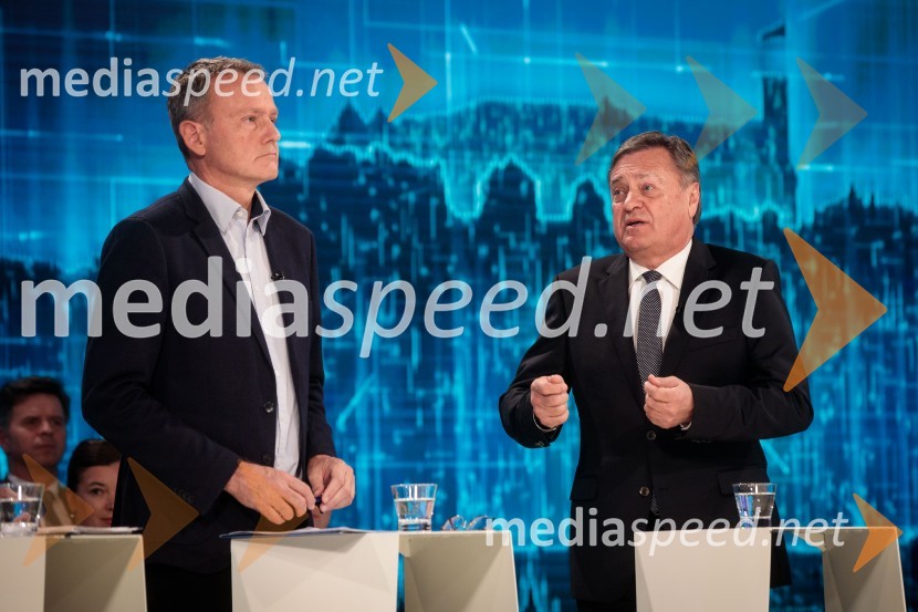  Dragan Matič, poslanec SMC;  Zoran Janković, župan, Mestna občina LjubljanaPredvolilno soočenje kandidatov za župana Ljubljane
