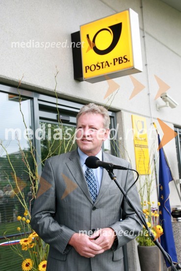 Ljubo Žnidar, župan Občine Polzela  	 
	Pošta Slovenije - otvoritev poslovalnice Polzela