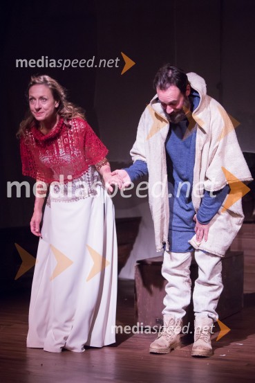  Maruša Oblak, igralka;  Miha Rodman, igralecLjubljanska premiera predstave Prerok