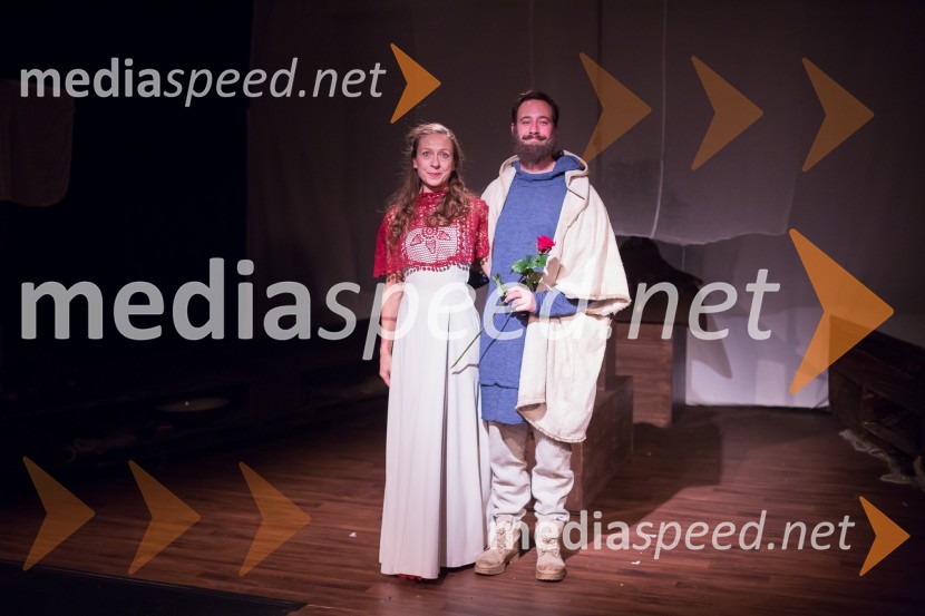  Maruša Oblak, igralka;  Miha Rodman, igralecLjubljanska premiera predstave Prerok