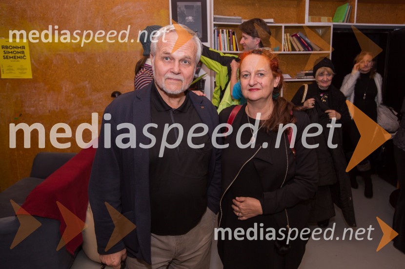  Niko Goršič, igralec, publicist, režiser;  Marinka Poštrak,  umetniška vodja Prešernovega gledališča KranjLjubljanska premiera predstave Prerok