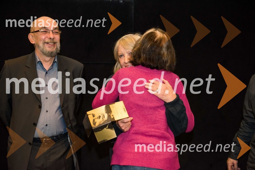 mag. Vojko Stopar, državni sekretar na Ministrstvu za kulturo Republike Slovenije;  Špela Rozin, igralkaNagrado BERT prejela Špela Rozin