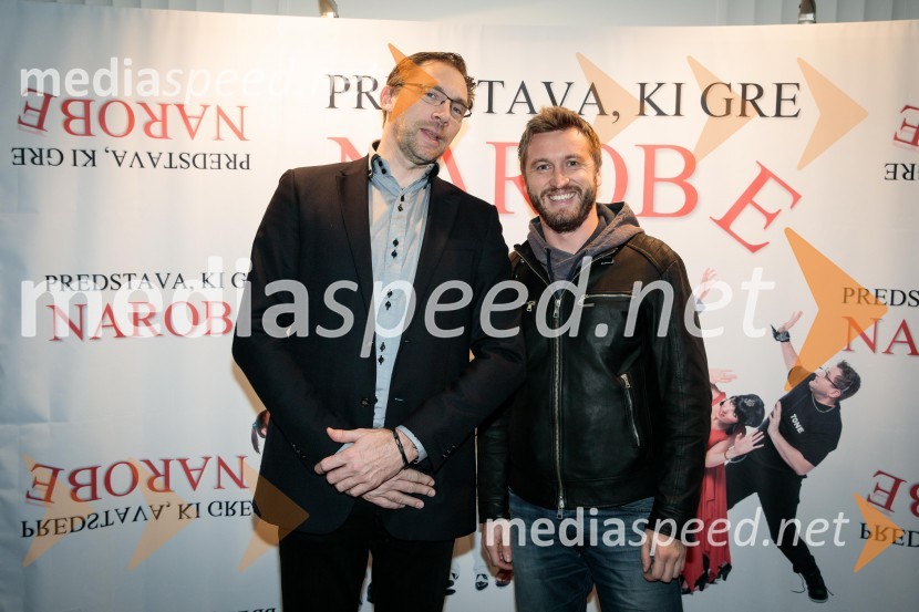  Gorazd Slak, producent;  Denis Avdić, voditeljPredstava, ki gre narobe, premiera gledališke komedije