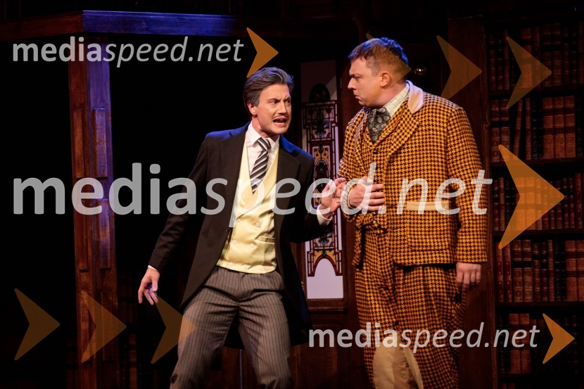  Mario Dragojević, igralec;  Luka Cimprič, igralecPredstava, ki gre narobe, premiera gledališke komedije