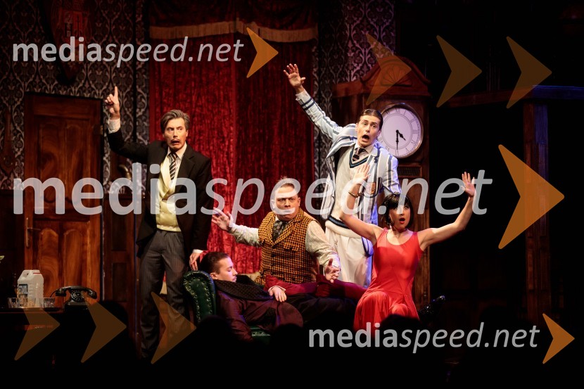  Mario Dragojević, igralec;  Dominik Vodopivec, igralec;  Luka Cimprič, igralec;  Matej Zemljič, igralec;  Sara Gorše, igralkaPredstava, ki gre narobe, premiera gledališke komedije