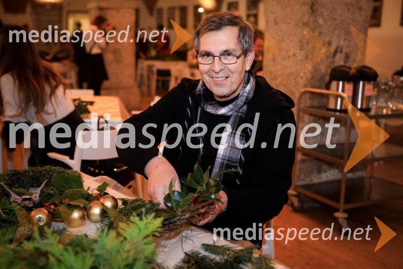  Janez Dolinar, radijski voditelj Izdelovanje adventnih venčkov z znanimi Slovenci 2018