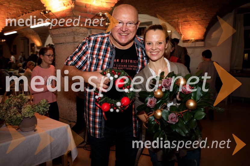  Nace Junkar, operni pevec;  Mojca Fatur, igralkaIzdelovanje adventnih venčkov z znanimi Slovenci 2018