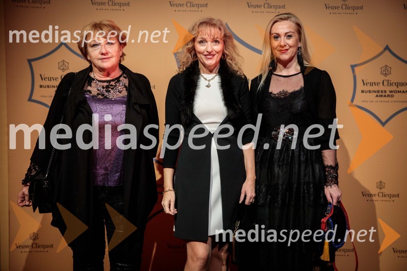  ... ;  Lilijana Kastelic, oblikovalka;  Klaudija Javornik, Združenje managerRegijsko nagrado Veuve Clicquot Business Woman Award 2018 osvojila Aleksandra Dojčinović
