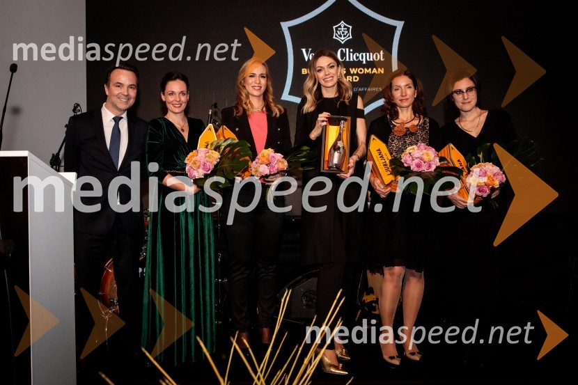  Thomas Bouleuc, direktor, Veuve Clicquot (LVMH);  Marija Ignjatović, podjetnica, Novitas Consult;  Ana Petrović, podjetnica, Travel Boutique ;  Aleksandra Dojčinovič, modna oblikovalka in podjetnica;  Irena  Fonda, raziskovalka in direktorica podjetja Fonda;  Ana Nives Radović, znanstvena raziskovalka, avtorica in predavateljica Regijsko nagrado Veuve Clicquot Business Woman Award 2018 osvojila Aleksandra Dojčinović