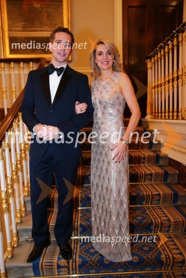  Miha Žerko, predsednik, Britansko-slovenska gospodarska zbornica;  Barbara Uranjek, direktorica, Britansko-slovenska gospodarska zbornicaChristmas Gala dinner