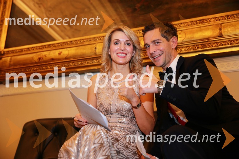  Barbara Uranjek, direktorica, Britansko-slovenska gospodarska zbornica;  Miha Žerko, predsednik, Britansko-slovenska gospodarska zbornicaChristmas Gala dinner