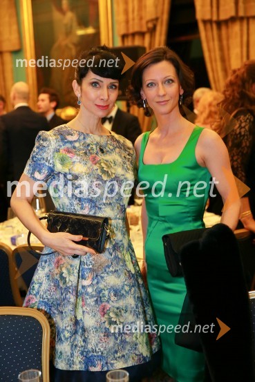 Dr. Jerca Legan Cvikl, antropologinja;  Saša Mrak, izvršna direktorica Združenja ManagerChristmas Gala dinner