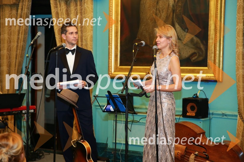 Miha Žerko, predsednik, Britansko-slovenska gospodarska zbornica;  Barbara Uranjek, direktorica, Britansko-slovenska gospodarska zbornicaChristmas Gala dinner