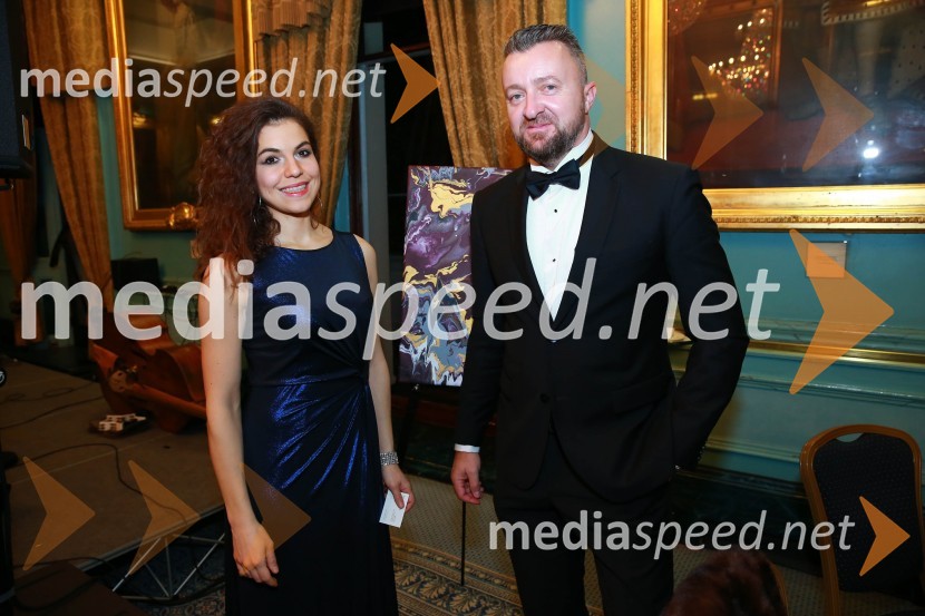  Danica Rakič, senior manager ICBC Standard Bank;  Sergej Požar, AlantraChristmas Gala dinner