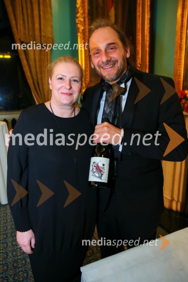  Mojca Tiršek, vinarka (Fedora wines);  Valter  Kobal,  kostumograf, stilist in vinar (Fedora wines)Christmas Gala dinner