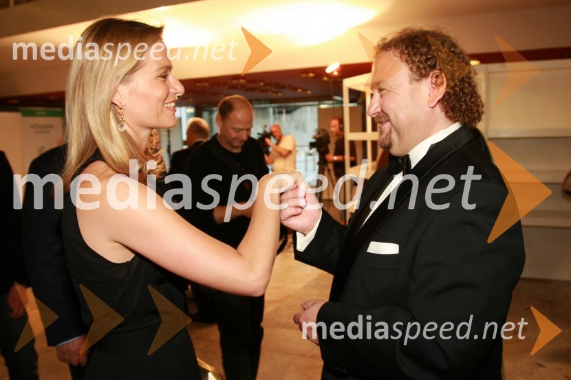 Katarina Kresal, predsednica LDS in Darko Brlek, direktor Festivala LjubljanaOtvoritev Festivala Ljubljana 2008: Kraljevi filharmonični orkester iz Londona