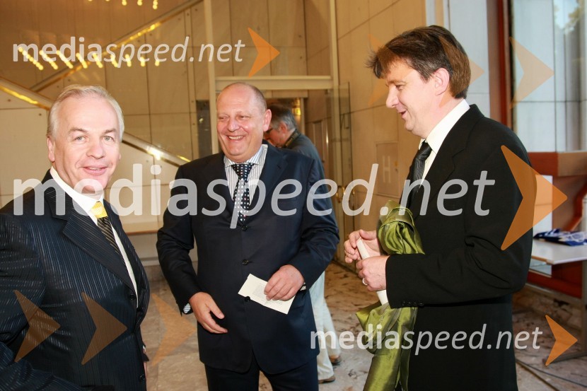 Jože Anderlič, direktor Kranjske investicijske družbe d.o.o. in lastnik hotela Mons, Miro Senica, odvetnik in ...Otvoritev Festivala Ljubljana 2008: Kraljevi filharmonični orkester iz Londona