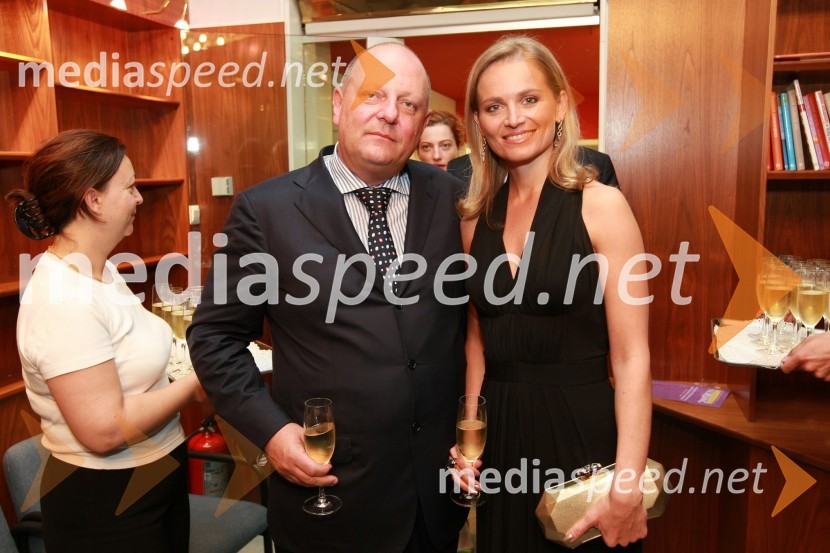 Miro Senica, odvetnik in Katarina Kresal, predsednica LDSOtvoritev Festivala Ljubljana 2008: Kraljevi filharmonični orkester iz Londona