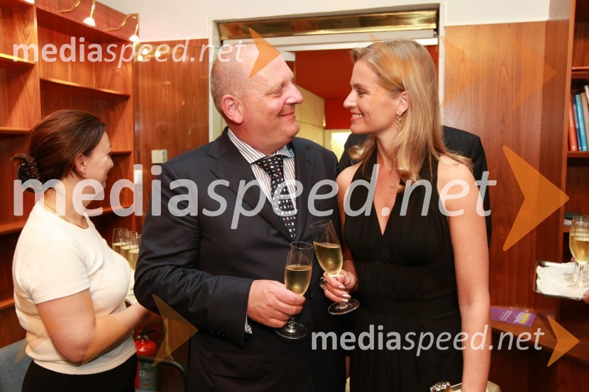 Miro Senica, odvetnik in Katarina Kresal, predsednica LDSOtvoritev Festivala Ljubljana 2008: Kraljevi filharmonični orkester iz Londona