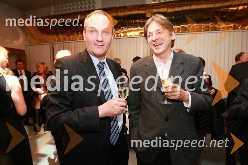 Janez Podobnik, minister za okolje in prostor in Vasko Simoniti, minister za kulturoOtvoritev Festivala Ljubljana 2008: Kraljevi filharmonični orkester iz Londona