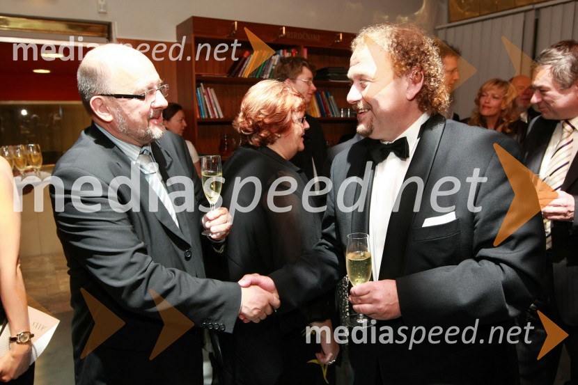 Zmago Jelinčič Plemeniti, poslanec SNS in Darko Brlek, direktor Festivala LjubljanaOtvoritev Festivala Ljubljana 2008: Kraljevi filharmonični orkester iz Londona