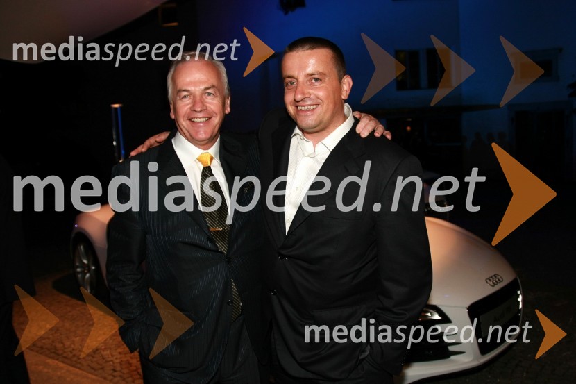 Jože Anderlič, direktor Kranjske investicijske družbe d.o.o. in Joc Pečečnik, lastnik podjetja ElektrončekOtvoritev Festivala Ljubljana 2008: Kraljevi filharmonični orkester iz Londona