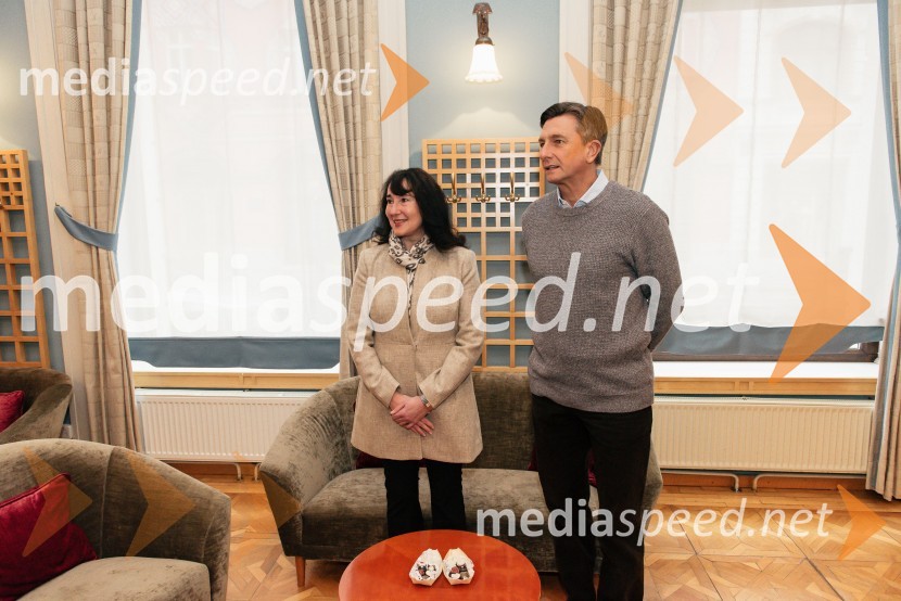 Tanja Pečar, odvetnica;  Borut Pahor, predsednik Republike SlovenijeV Ljubljani navdušil že 25. bazar Sila