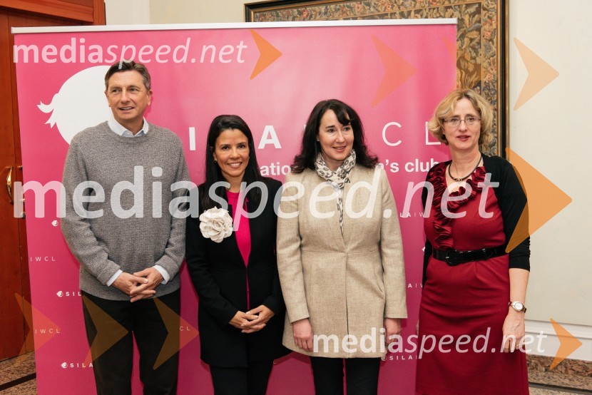  Borut Pahor, predsednik Republike Slovenije;  Marta Berglez, predsednica združenja SILA-IWCL;  Tanja Pečar, odvetnica;  Ursula Szabo, koordinatorka, SILA IWCL BazarV Ljubljani navdušil že 25. bazar Sila