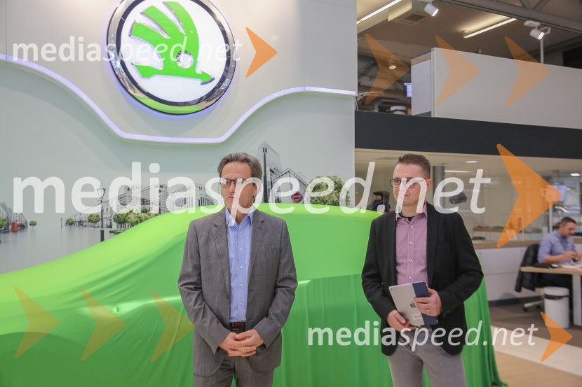  ... ;  Petr Podlipny, direktor znamke Škoda pri Porsche Slovenija d.o.o.Škoda VISION E, slovenska predstavitev