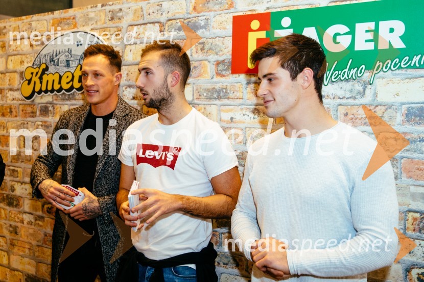  Denis Toplak, finalist resničnostnega šova Kmetija 2018;  Nik Triler, finalist resničnostnega šova Kmetija 2018;  Franko Bajc, finalist resničnostnega šova Kmetija 2018Druženje s tekmovalci Kmetije