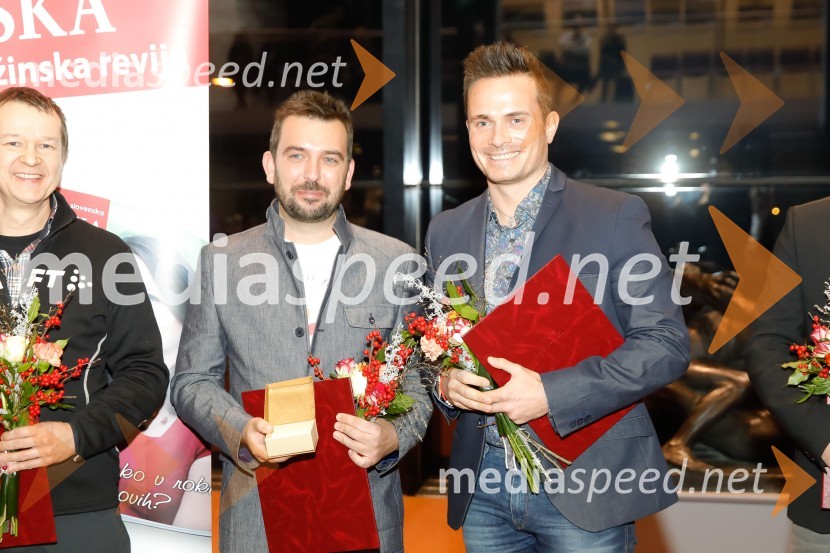  Andrej  Težak-Tešky, stand-up komik, manager, producent, tekač na dolge proge in dobrodelnež;  David  Zorko, darovalec 2018;  Jure  Poglajen, darovalec 2018Ljudje odprtih rok leta 2018