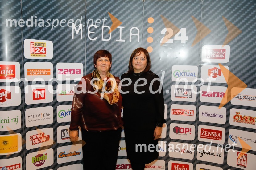  Judita Šiško, dobri človek 2018;  Marta Krpič, urednica ŽenskeLjudje odprtih rok leta 2018