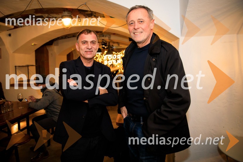  Blaž Peršin, direktor Muzeja in galerije mesta Ljubljane;  Marko StoparDruženje hišnih glasbenikov založbe Nika