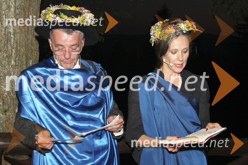 Vojko Zidar in Nataša Tič Ralijan, igralcaPodelitev nagrad kresnik 2008