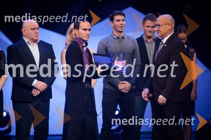  Jernej Damjan, smučarski skakalec;  Bogdan Gabrovec, predsednik Olimpijskega komiteja Slovenije, predsednik Judo zveze SlovenijeLuka Dončić in Janja Garnbret športnika leta 2018