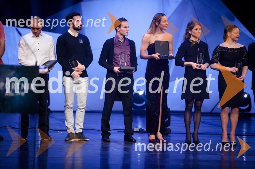  ... ;  Jernej Damjan, smučarski skakalec;  ... ;  ... ;  Tina Trstenjak, judoistkaLuka Dončić in Janja Garnbret športnika leta 2018