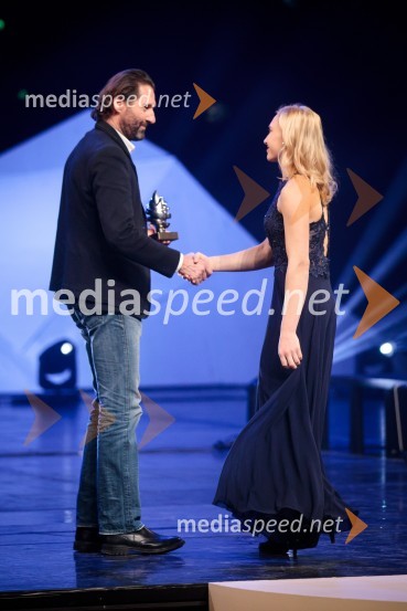  Andrea Massi, smučarski trener;  Janja Garnbret, slovenska športna plezalkaLuka Dončić in Janja Garnbret športnika leta 2018