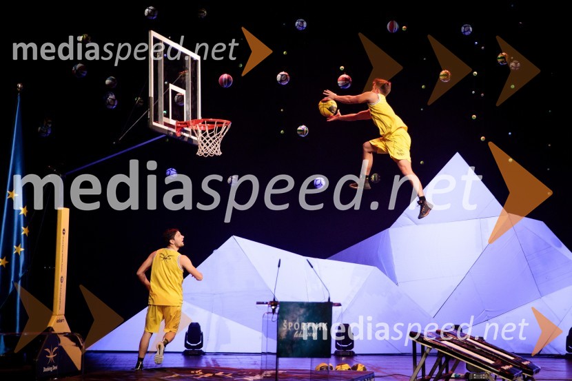 akrobatska skupina Dunking devilsLuka Dončić in Janja Garnbret športnika leta 2018